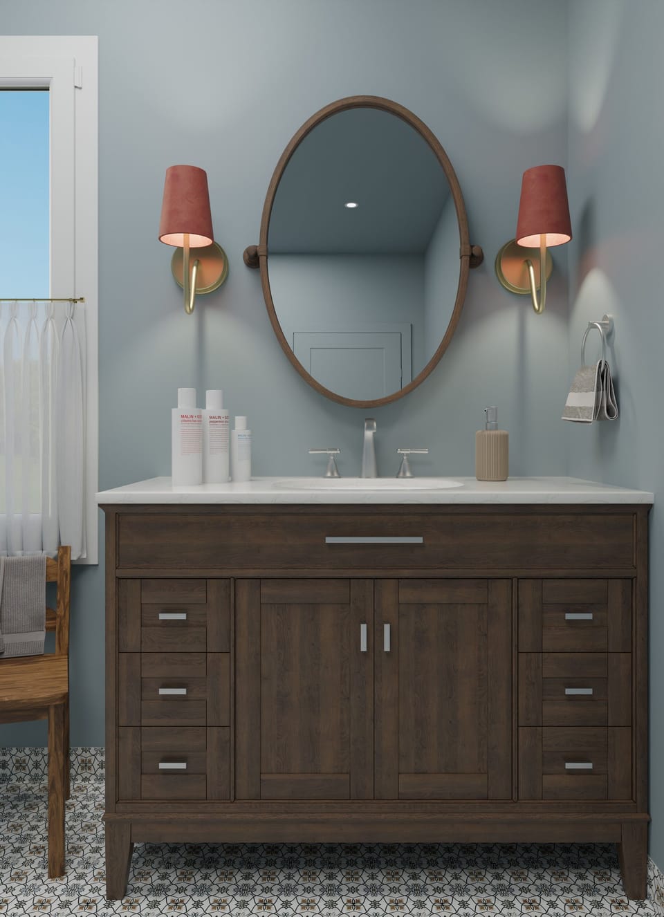 Classic Room, 1 King Bed | Bathroom | Designer toiletries, bathrobes, towels