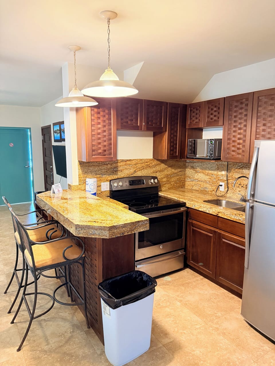 One Bedroom Beach Front Villa | Private kitchen | Coffee/tea maker