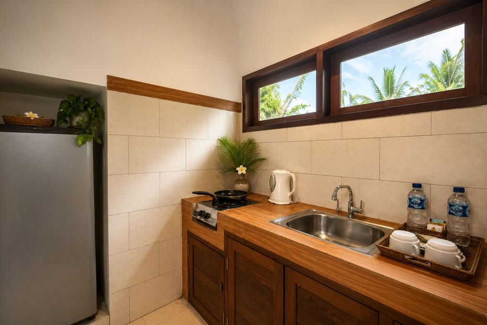 Deluxe Villa, 1 Bedroom, Private Pool | Private kitchenette | Fridge, stovetop
