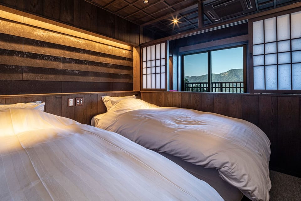 J-Modern,Asama-MainB-including Kaiseki dinner and Japanese set breakfast (both with fish & seafood) | 7 bedrooms, premium bedding, down comforters, pillowtop beds