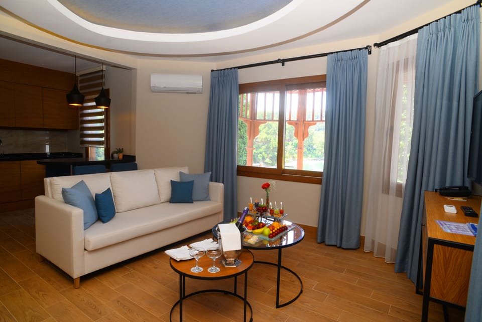 Club Villa, 2 Bedrooms, Kitchen, Sea Facing | Living area | LCD TV, table tennis