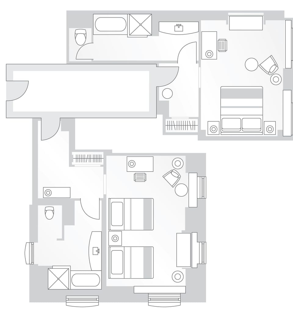 Premium bedding, down comforters, minibar, in-room safe