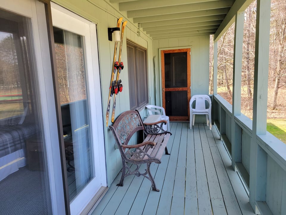 Deck from master bedroom to living area