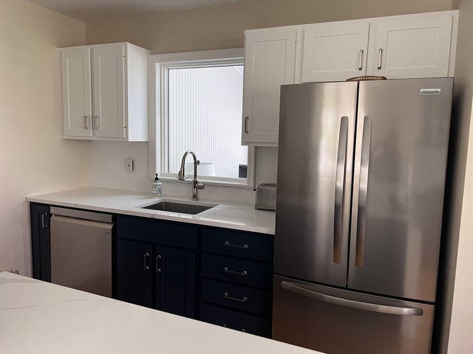 All new appliances, countertop, sink and faucet.