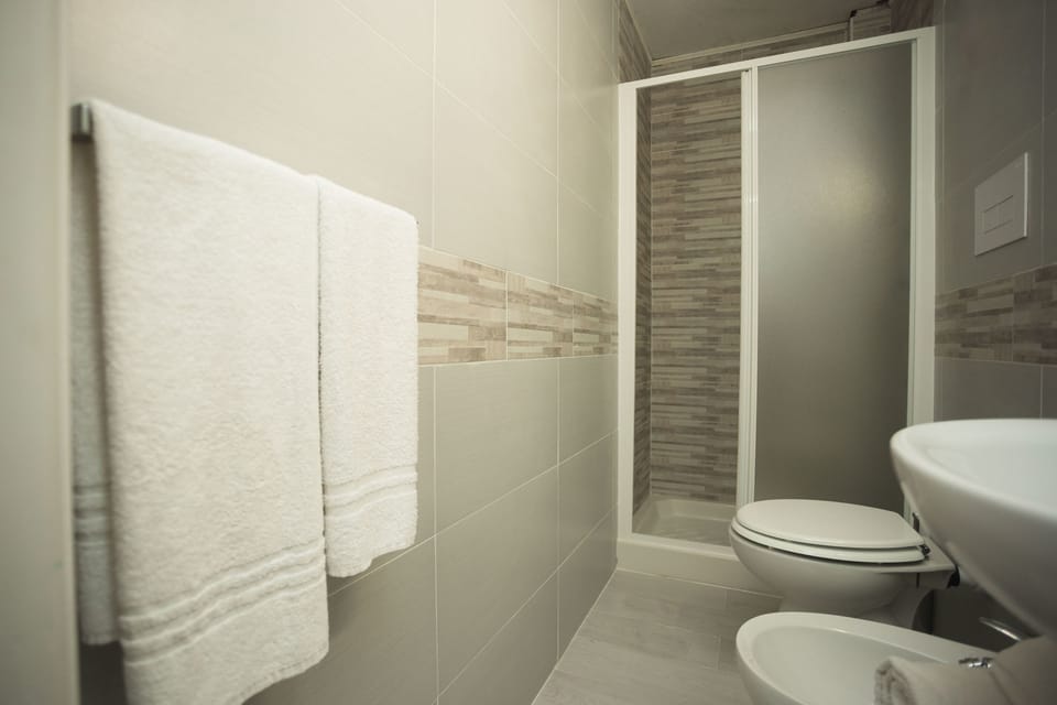 Rainfall showerhead, free toiletries, hair dryer, bidet