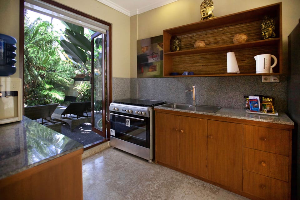 Apartment, 2 Bedrooms, Private Pool | Private kitchen | Fridge, coffee/tea maker, electric kettle