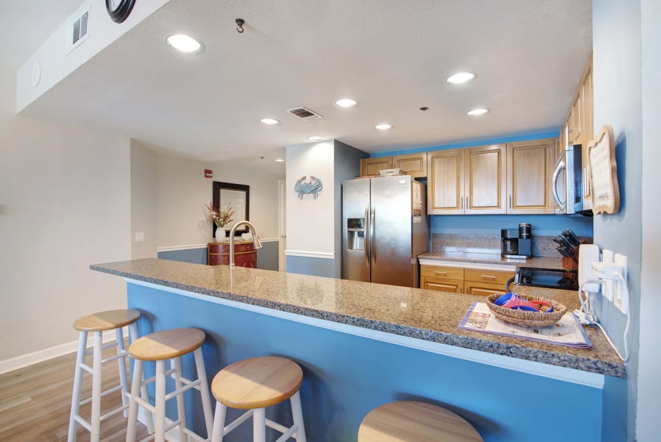 Bar with seating for four