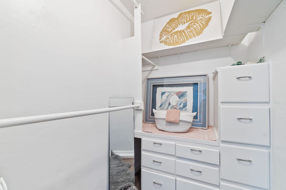 Plenty of closet space for your storage needs