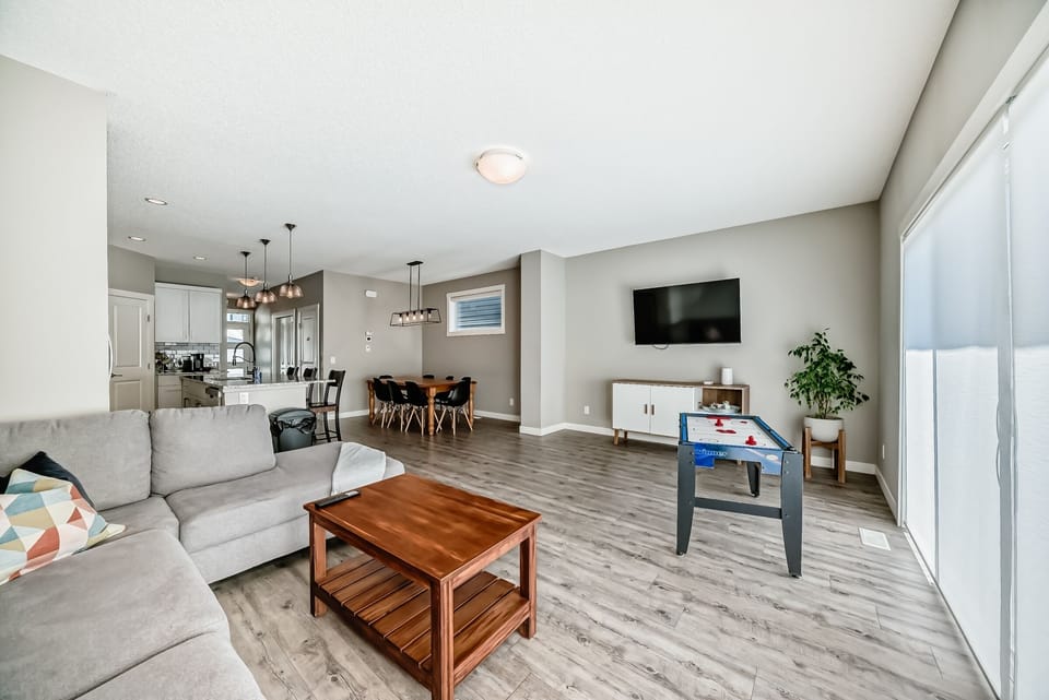 Large Open Concept Living Space on main floor (plus extra family room upstairs)