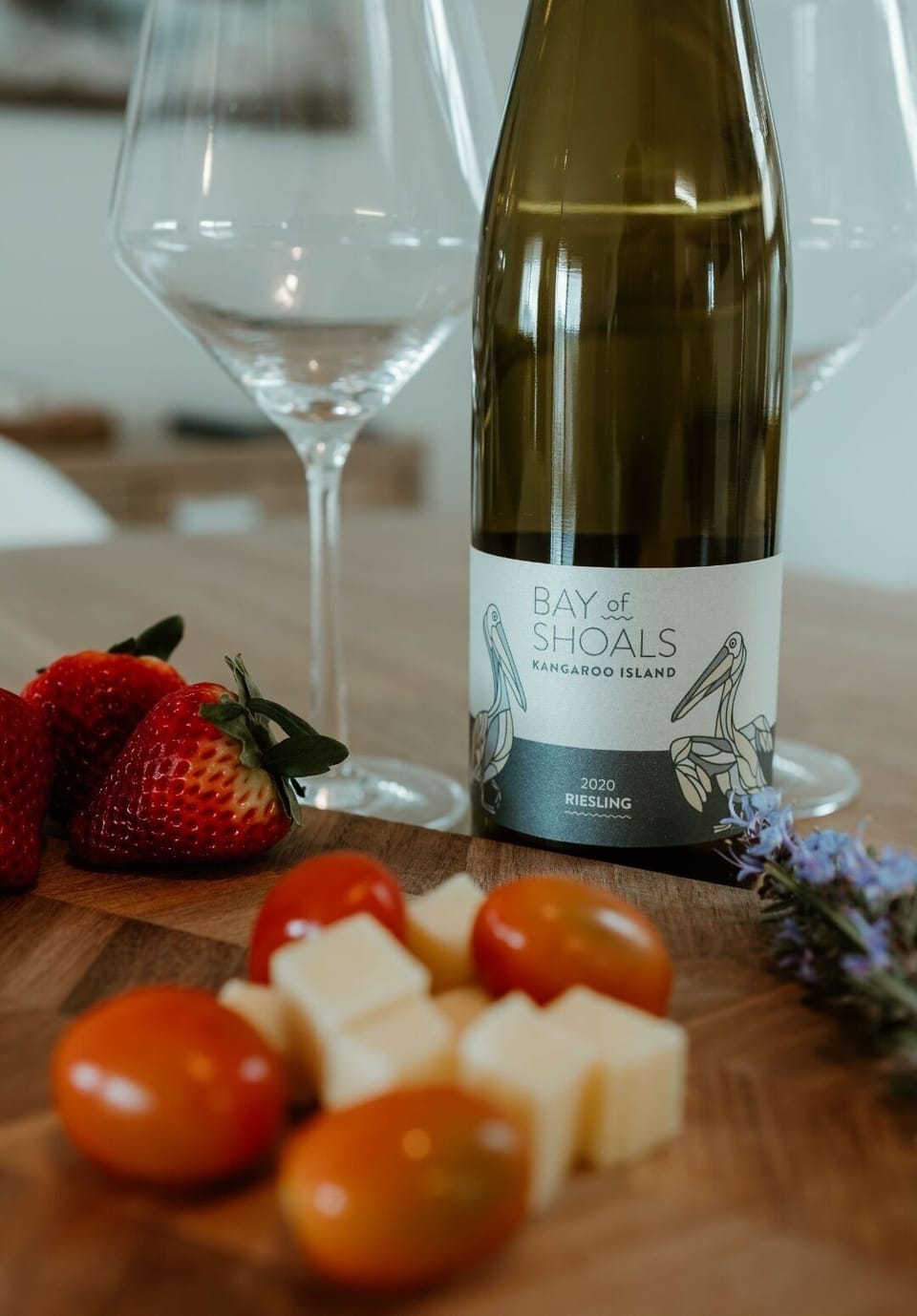 Welcome bottle of local wine