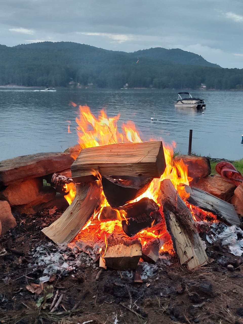 waterfront fire pit 