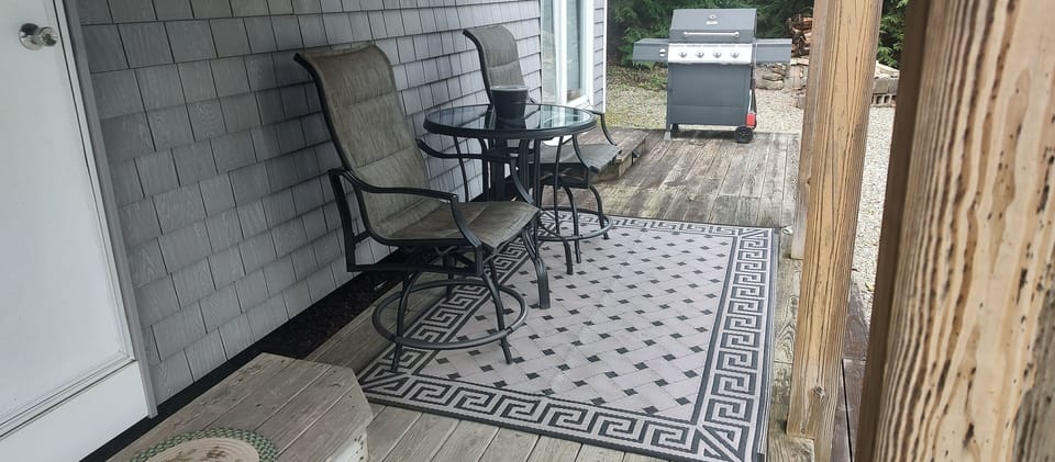 Covered porch area