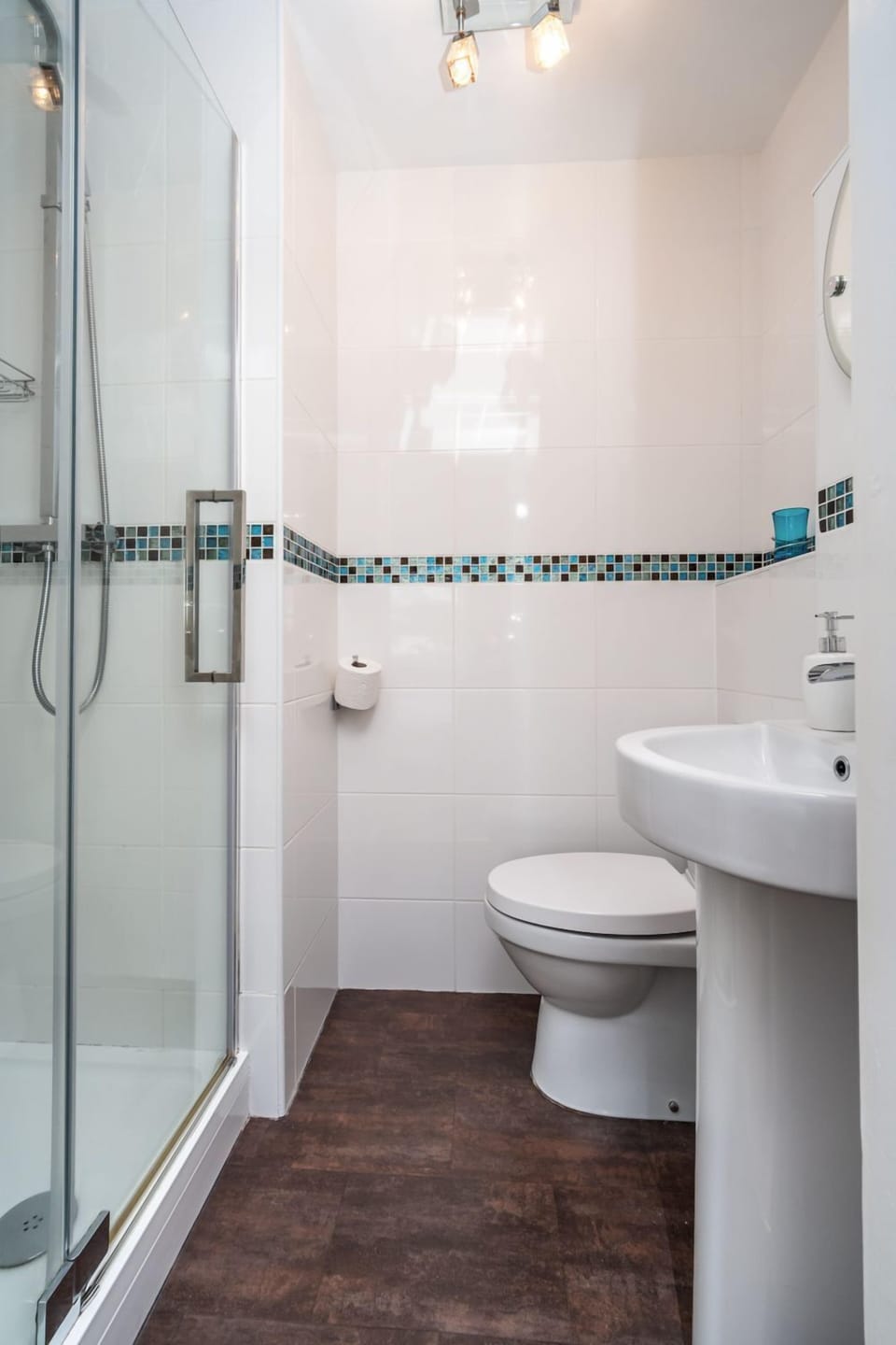 The master bedroom has a lovely ensuite shower room