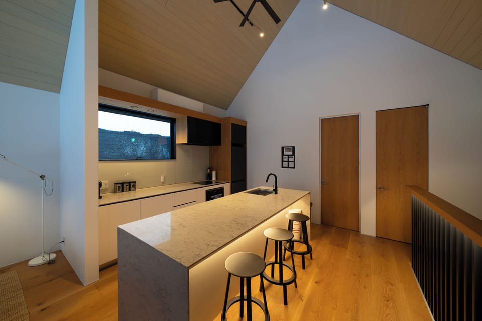 Luxury Chalet, 3 Bedrooms, Ensuite, Mountain View | Private kitchen | Full-size fridge, microwave, oven, stovetop
