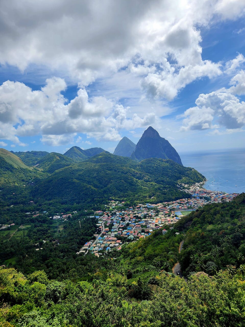 Historic view of Soufriere.