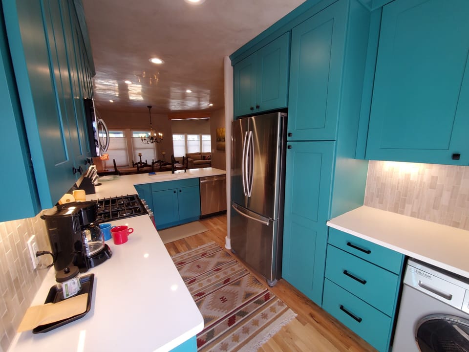 Kitchen with Combo Washer/Dryer
