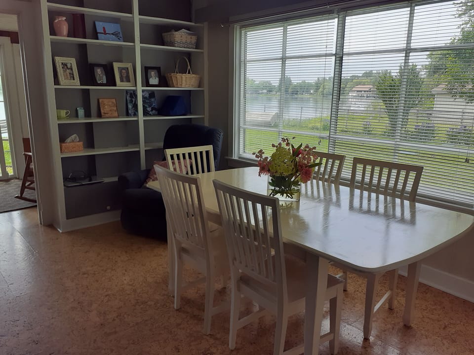 Dining room with a view