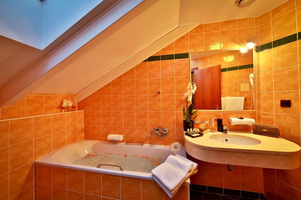 Suite | Bathroom | Free toiletries, hair dryer, towels