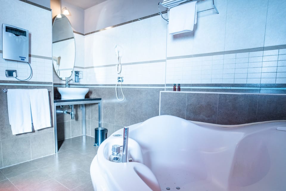 Deluxe Double Room | Bathroom | Free toiletries, hair dryer, slippers, bidet