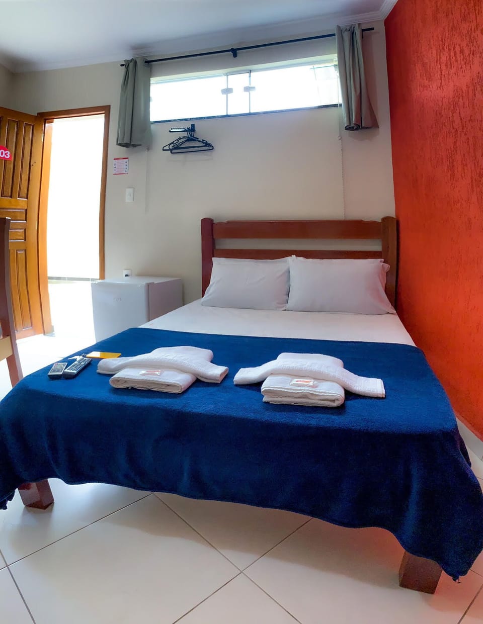 Blackout drapes, free WiFi, bed sheets