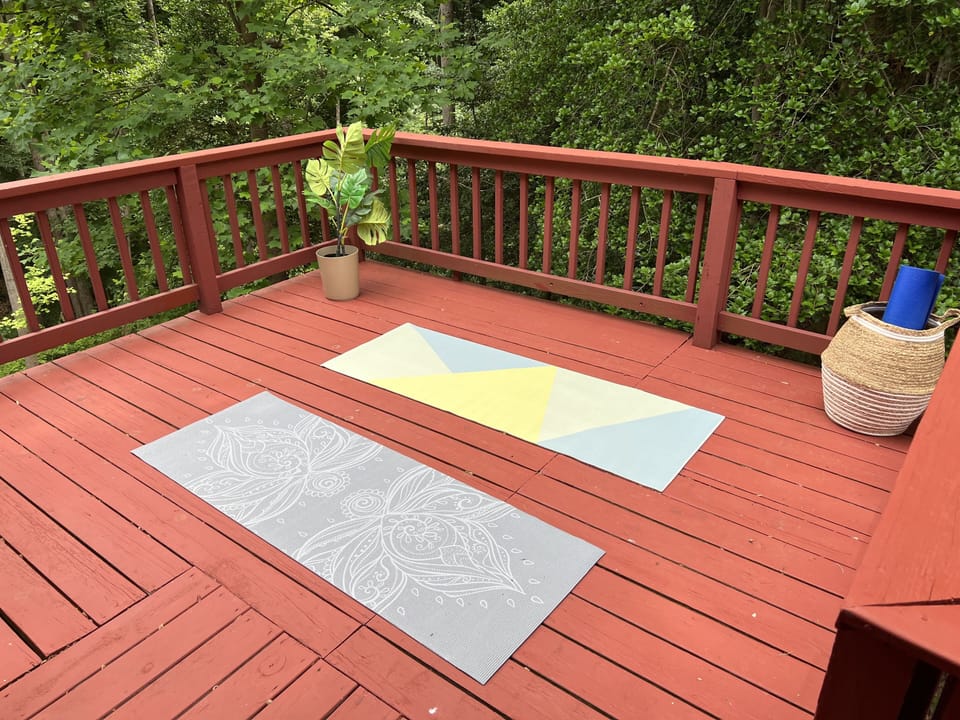 Yoga Deck up in the trees! 