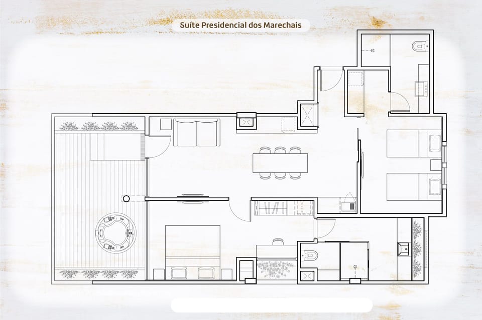 Suite dos Marechais | Floor plan