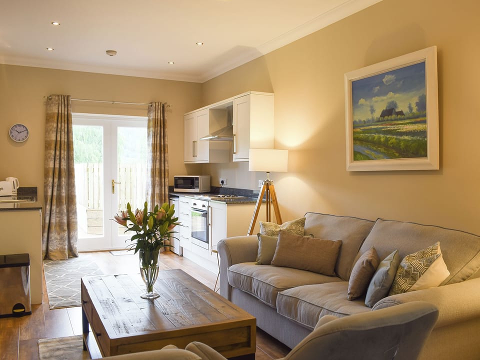 Open plan living space | Craigmore View - Inchrie Holiday Cottages, Aberfoyle