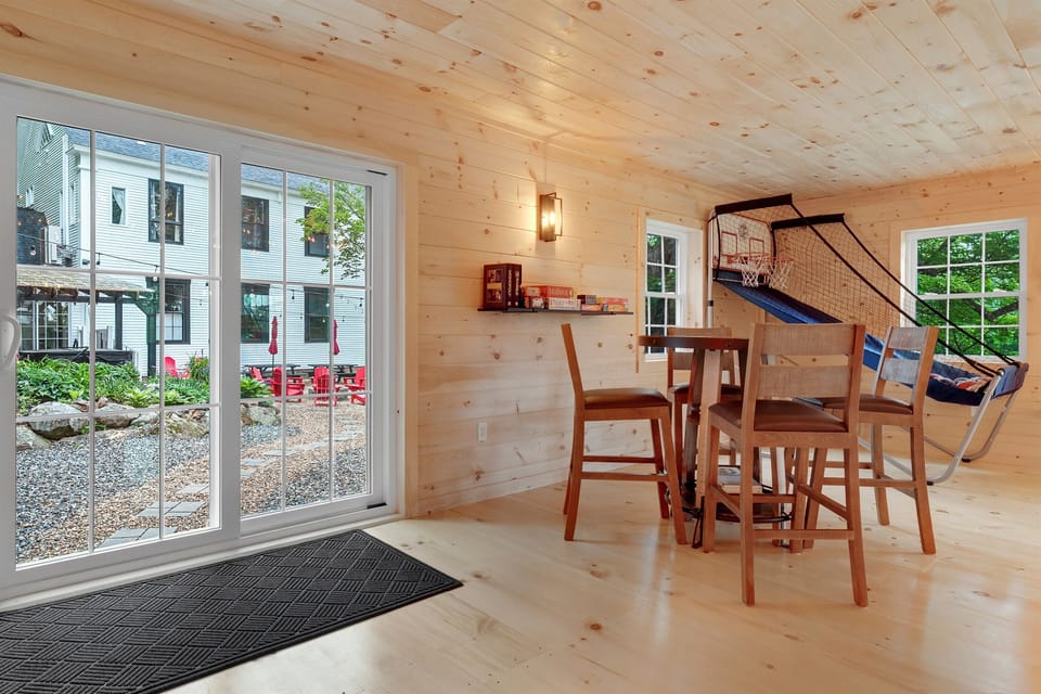 The barn game room is the perfect place to gather and play!