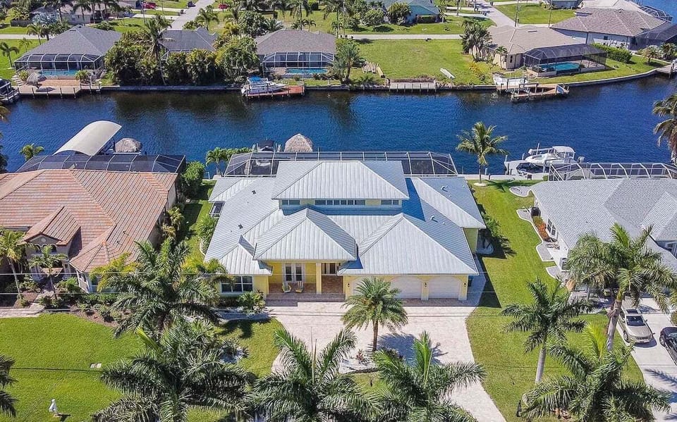 Front Birds Eye View of Villa Caya Bonita
