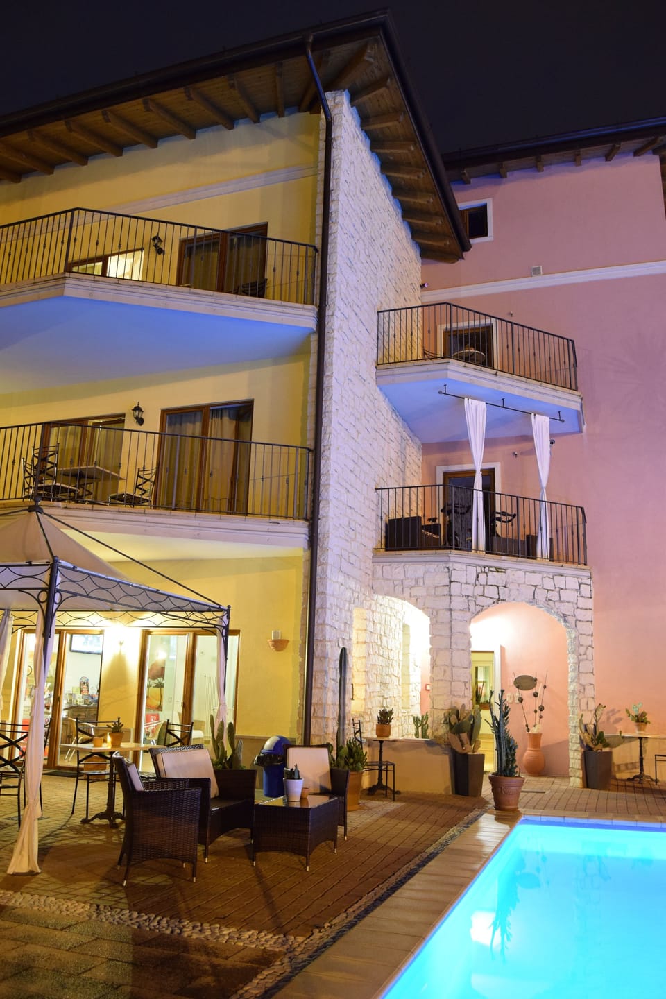Front of property - evening/night