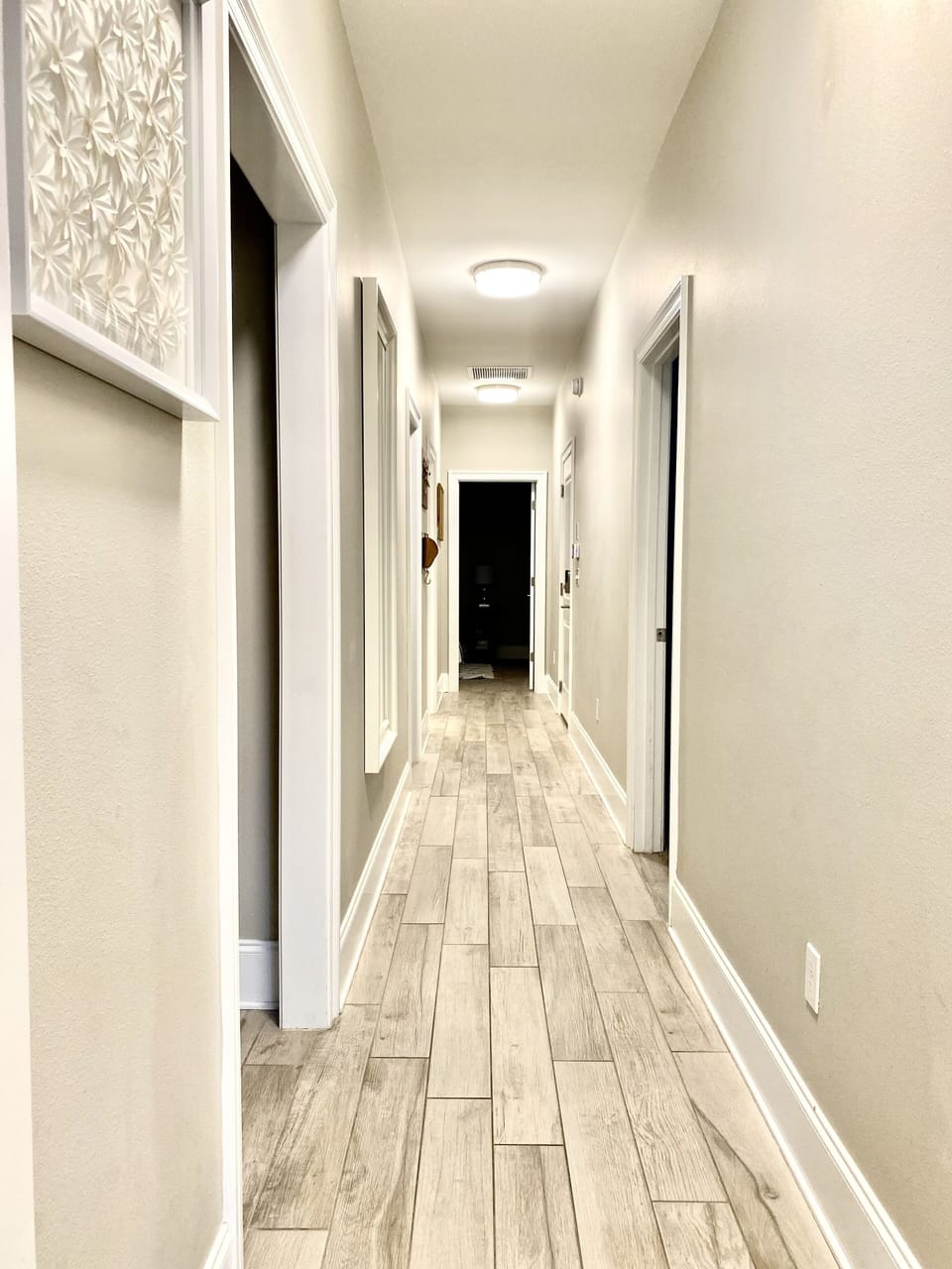 Hallway to all bedrooms