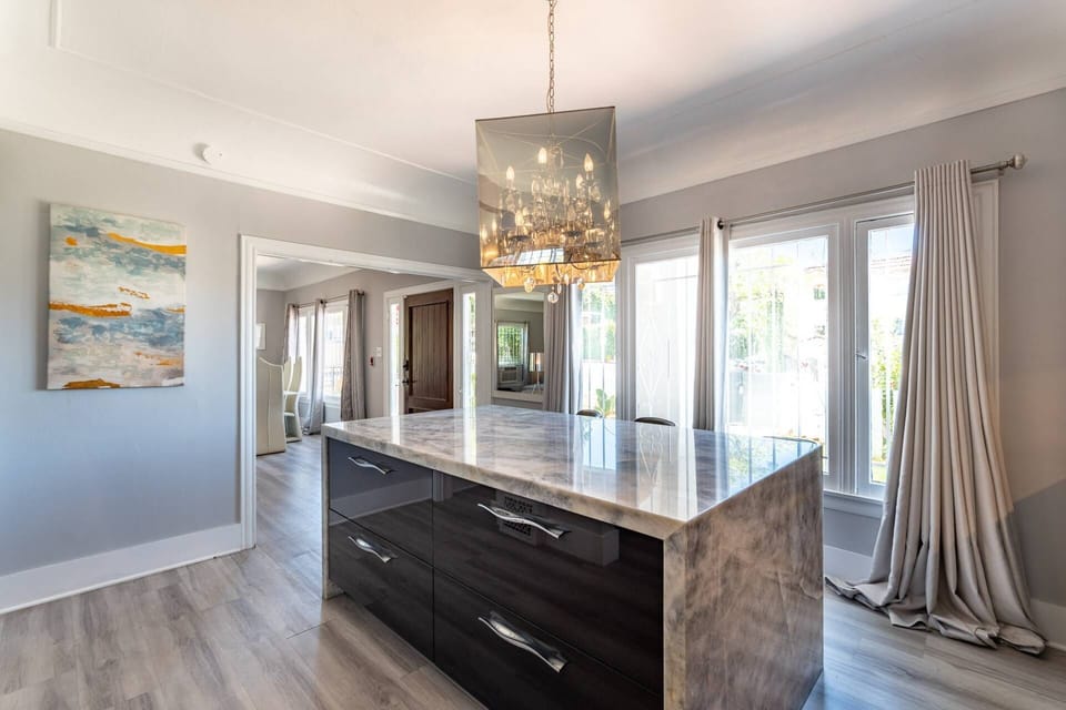 Our Kitchen Island can also be your working area or next Zoom call
