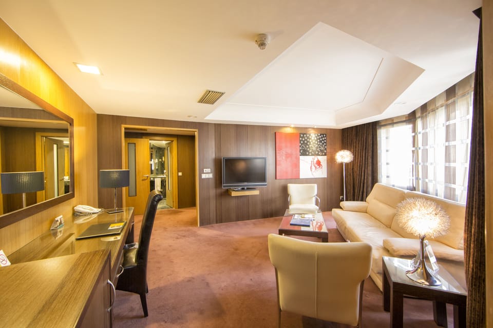 Hypo-allergenic bedding, minibar, in-room safe, individually furnished