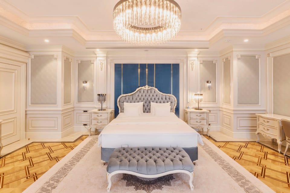 Presidential Suite | Minibar, in-room safe, iron/ironing board, cribs (free)