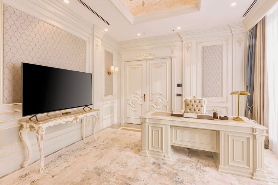 Presidential Suite | Minibar, in-room safe, iron/ironing board, cribs (free)