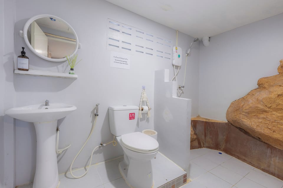 Standard Double room (Air con) | Bathroom | Shower, free toiletries, hair dryer, towels