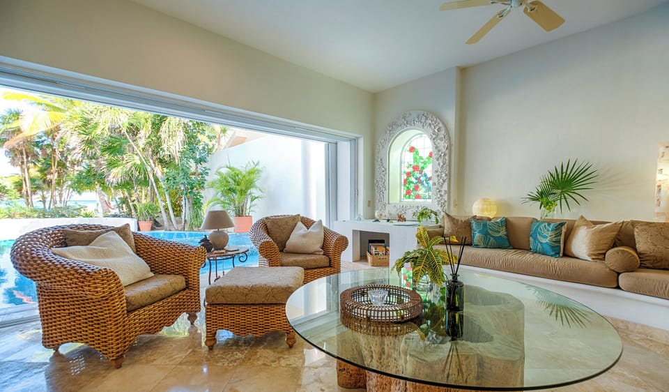 Living Area with a Smart TV