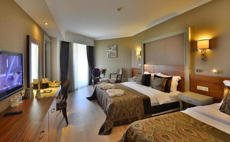 Free minibar, desk, soundproofing, free cribs/infant beds