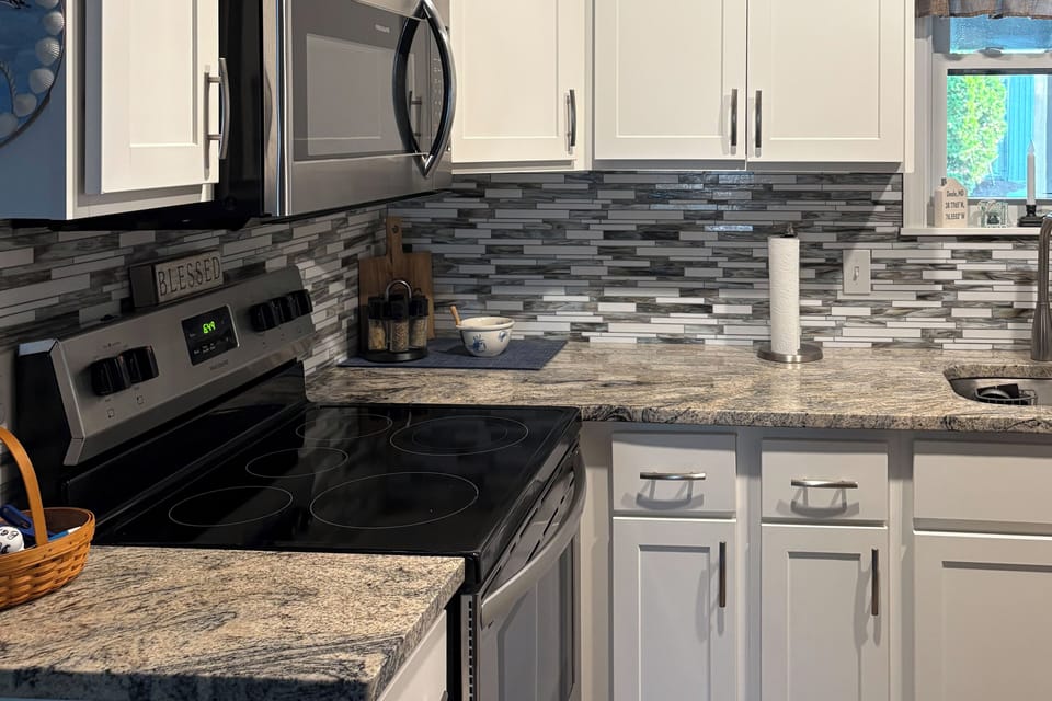 Kitchen | 1st Floor | Dishwasher | Spices | Trash Bags + Paper Towels
