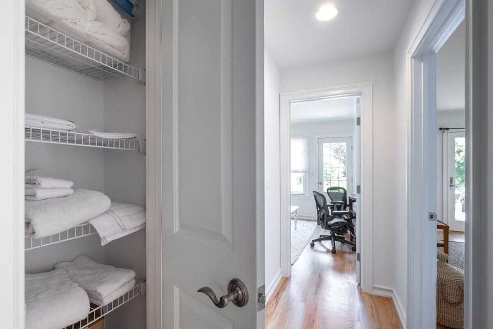 Storage next to the bedrooms
