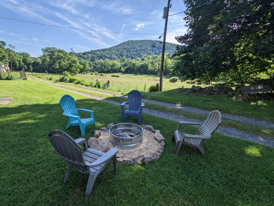 Fire Pit with Mountain Views