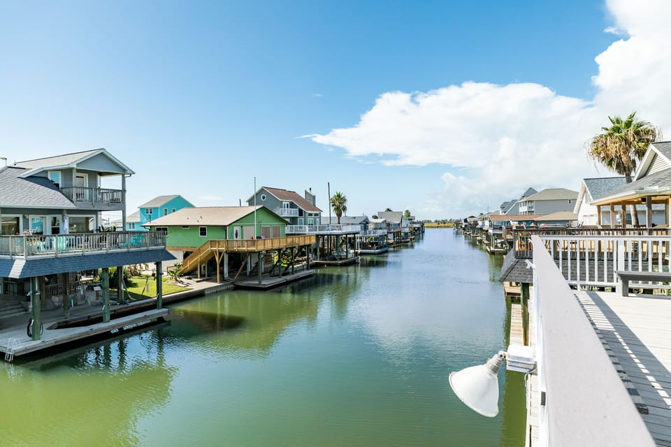 Great canal views from the deck