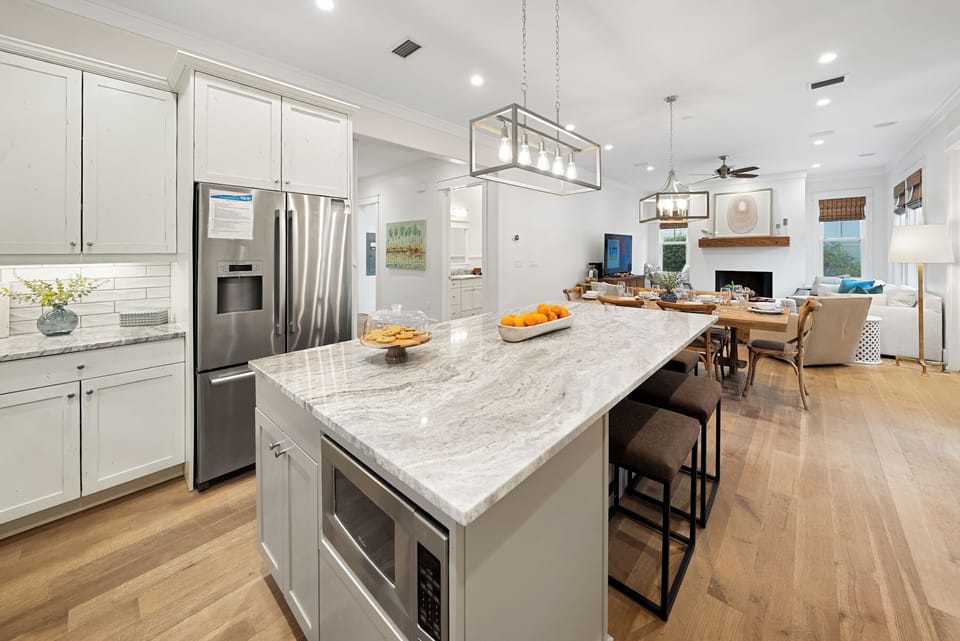 House, Multiple Beds, Private Pool, Partial Ocean View | Private kitchen | Fridge, microwave, oven, stovetop