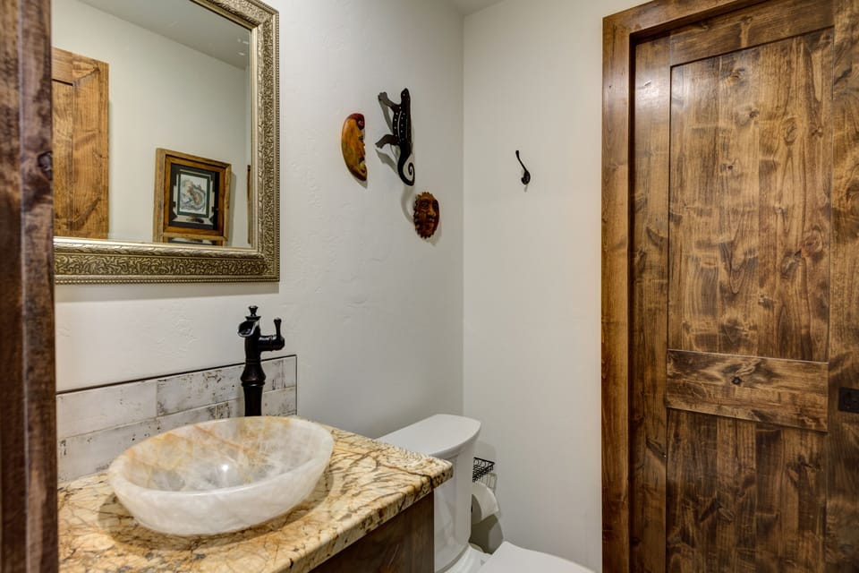 1/2 bathroom on main floor 
