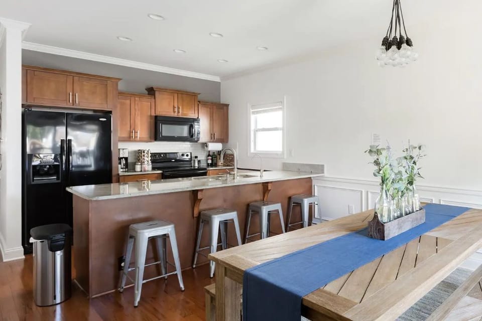 Enjoy a family dinner with a fully-stocked kitchen