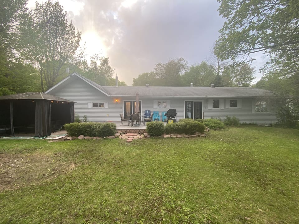 Cottage outside view, summer