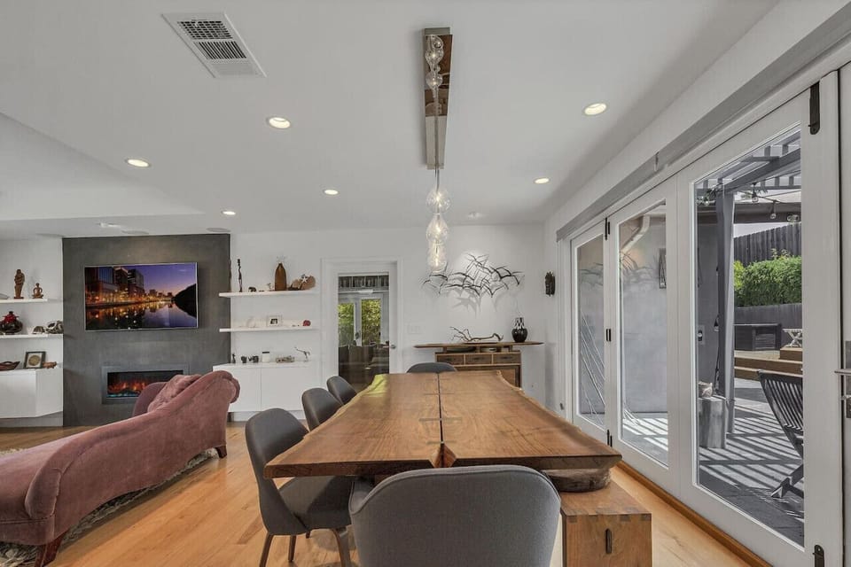 Dining Area - One-of-a-kind custom built dining table