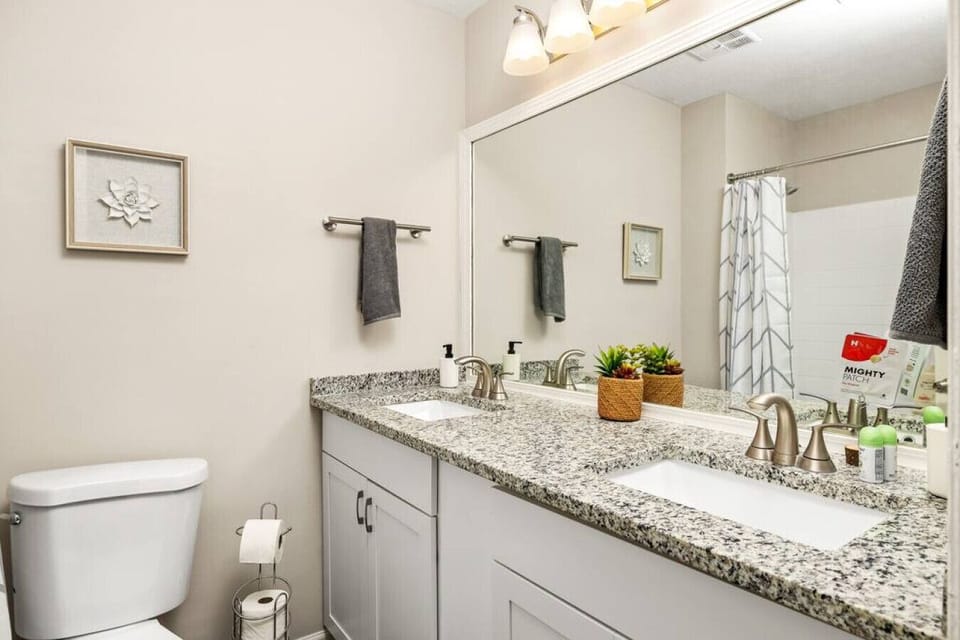 Shared hallway bathroom w/shower