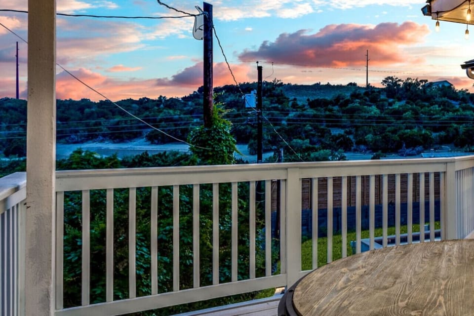 Sunset from the balcony