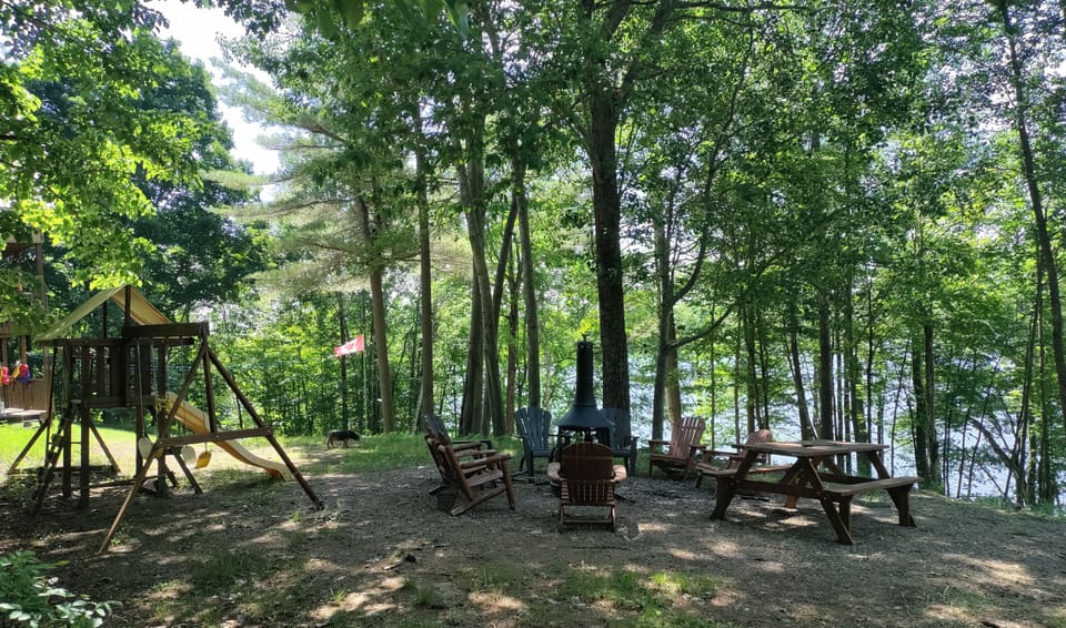 Firepit and playground